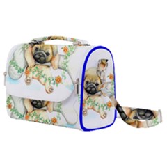 Pug-watercolor-cute-animal-dog Satchel Shoulder Bag