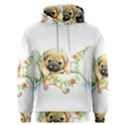 Pug-watercolor-cute-animal-dog Men s Overhead Hoodie View1