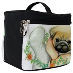 Pug-watercolor-cute-animal-dog Make Up Travel Bag (big)