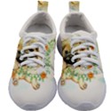 Pug-watercolor-cute-animal-dog Kids Athletic Shoes View1