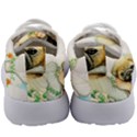 Pug-watercolor-cute-animal-dog Kids Athletic Shoes View4