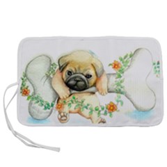 Pug-watercolor-cute-animal-dog Pen Storage Case (s) by Jancukart