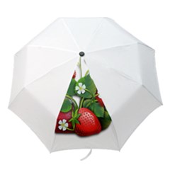 Strawberries-fruits-fruit-red Folding Umbrellas