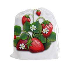 Strawberries-fruits-fruit-red Drawstring Pouch (2xl) by Jancukart