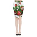 Strawberries-fruits-fruit-red Midi Wrap Pencil Skirt View1