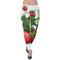 Strawberries-fruits-fruit-red Velvet Leggings