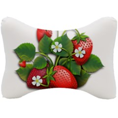 Strawberries-fruits-fruit-red Seat Head Rest Cushion by Jancukart