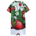 Strawberries-fruits-fruit-red Kids  Boyleg Half Suit Swimwear View2