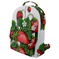 Strawberries-fruits-fruit-red Flap Pocket Backpack (small) by Jancukart