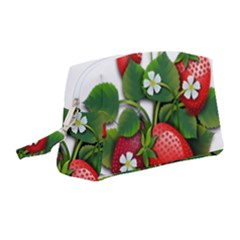 Strawberries-fruits-fruit-red Wristlet Pouch Bag (medium)