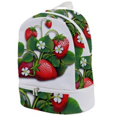 Strawberries-fruits-fruit-red Zip Bottom Backpack by Jancukart