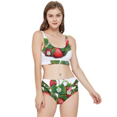 Strawberries-fruits-fruit-red Frilly Bikini Set