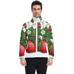 Strawberries-fruits-fruit-red Men s Bomber Jacket