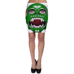 Monster-mask-alien-horror-devil Bodycon Skirt