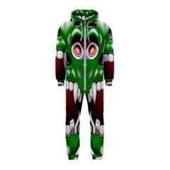 Monster-mask-alien-horror-devil Hooded Jumpsuit (kids)