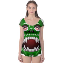 Monster-mask-alien-horror-devil Boyleg Leotard 