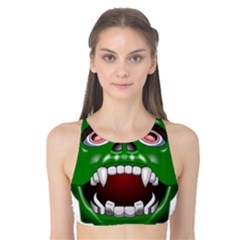 Monster-mask-alien-horror-devil Tank Bikini Top