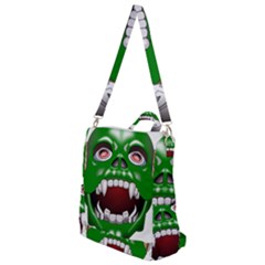 Monster-mask-alien-horror-devil Crossbody Backpack by Jancukart