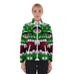 Monster-mask-alien-horror-devil Women s Bomber Jacket