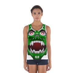 Monster-mask-alien-horror-devil Sport Tank Top 