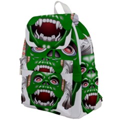 Monster-mask-alien-horror-devil Top Flap Backpack by Jancukart