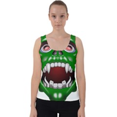 Monster-mask-alien-horror-devil Velvet Tank Top