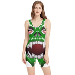 Monster-mask-alien-horror-devil Women s Wrestling Singlet