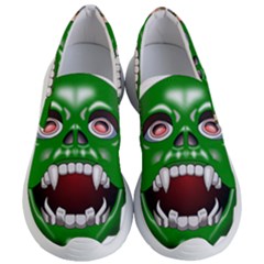 Monster-mask-alien-horror-devil Women s Lightweight Slip Ons