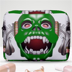 Monster-mask-alien-horror-devil Make Up Pouch (large) by Jancukart