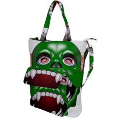 Monster-mask-alien-horror-devil Shoulder Tote Bag