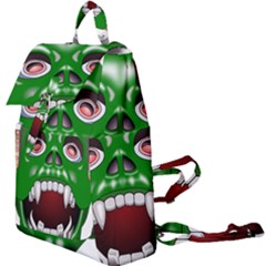 Monster-mask-alien-horror-devil Buckle Everyday Backpack by Jancukart