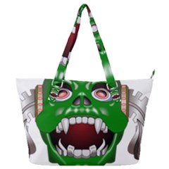 Monster-mask-alien-horror-devil Full Print Shoulder Bag