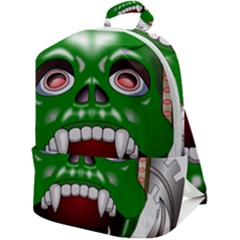 Monster-mask-alien-horror-devil Zip Up Backpack by Jancukart