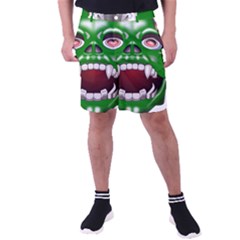 Monster-mask-alien-horror-devil Men s Pocket Shorts by Jancukart