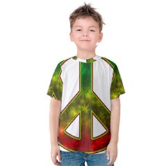 Peace-rastafarian Kids  Cotton Tee