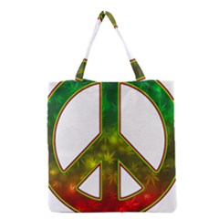 Peace-rastafarian Grocery Tote Bag