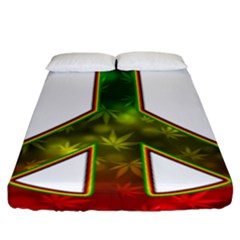 Peace-rastafarian Fitted Sheet (king Size)