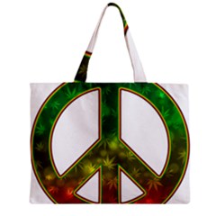 Peace-rastafarian Zipper Mini Tote Bag