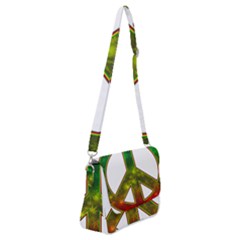 Peace-rastafarian Shoulder Bag With Back Zipper by Jancukart