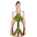 Peace-rastafarian Scoop Neck Skater Dress View1