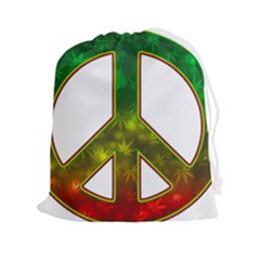 Peace-rastafarian Drawstring Pouch (2xl)