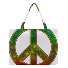 Peace-rastafarian Medium Tote Bag