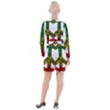 Peace-rastafarian Button Long Sleeve Dress View2