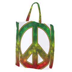 Peace-rastafarian Giant Grocery Tote