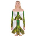 Peace-rastafarian Off Shoulder Skater Dress View1