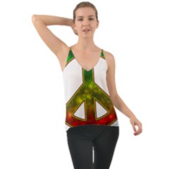 Peace-rastafarian Chiffon Cami by Jancukart