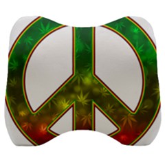 Peace-rastafarian Velour Head Support Cushion