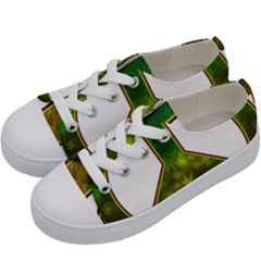 Peace-rastafarian Kids  Low Top Canvas Sneakers