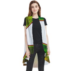 Peace-rastafarian Sleeveless Chiffon Waistcoat Shirt