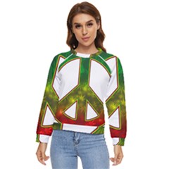 Peace-rastafarian Women s Long Sleeve Raglan Tee